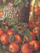 Prentice, Levi Wells Apples Beneath a Tree Germany oil painting artist